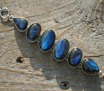Labradorite & Sterling SilverLink Bracelet